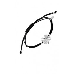 Pulseira lotus prata, trevo