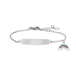 Pulseira arco iris c/ chapa...