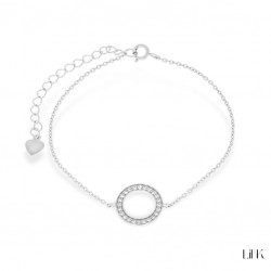 Pulseira prata link