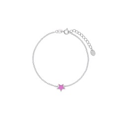 Pulseira estrela prata marea